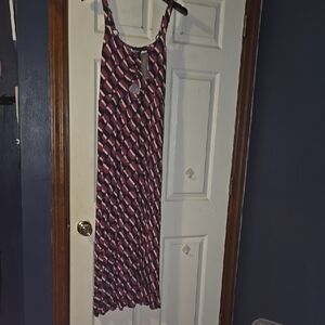 Geometric Patterned Maxi Dress